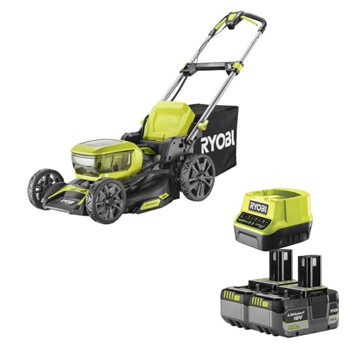 Rasaerba Ryobi 18V One+ Brushless, Taglio 46Cm (2 18V X 5.0Ah)