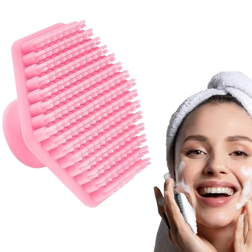 Cepillo de limpieza facial de silicona, 2 unidades, cepillo de limpieza facial manual, exfoliante facial suave para pieles sensibles, cepillo exfoliante facial para el cuidado de la piel para hombres