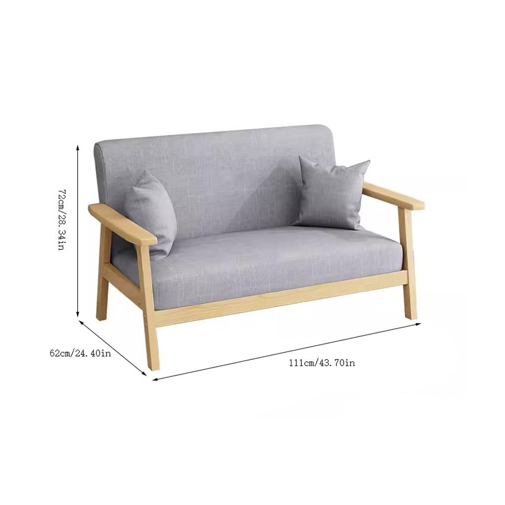Kleine Couch, Stoffsofa, Wohnzimmer, Einzelstuhl, Doppelstuhl, kleine Wohnung, Schlafzimmer, Büro, einfacher Balkon, Freizeitstuhl, kleine Sofas für kleine Räume (A)