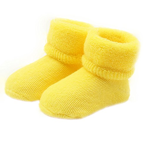 Baby-Unisex-Toddlers-Socks-Ankle-Or-Crew-Height-Made-with-Soft-Organic-Cotton-Non-Slip-Plush-Socks-Low-Cut-Warm-Elastic-Socks