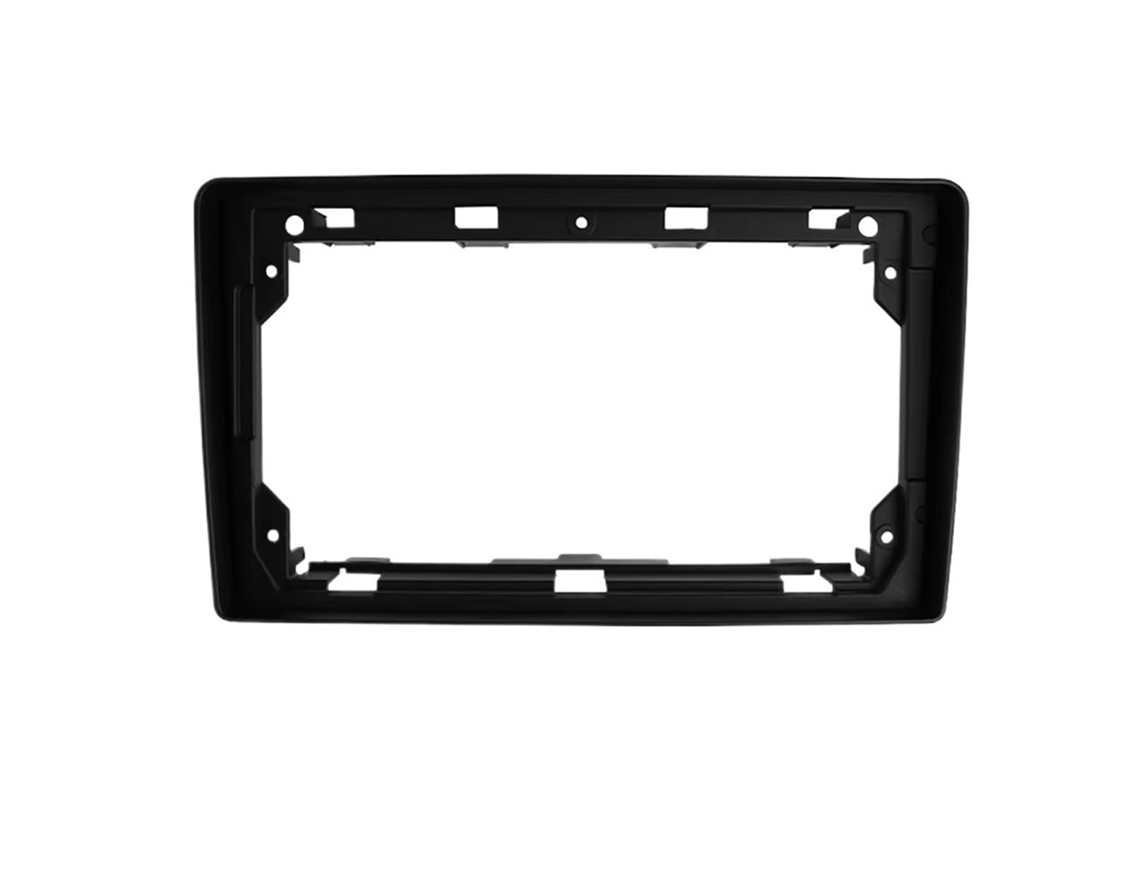 Panel Embellecedor Radio Marco Radio Apto para Peugeot 207 307 para FIAT Scudo Kit Tablero Fascias 9 Pulgadas Panel Estéreo Reproductor DVD Bisel Marco Radio para Coche(Silver)