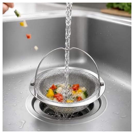 1pc Stainless Steel Drain Plug - Anti-Slip Handle Hair Catcher - Shower and Sink Filter - Effortlessly Prevents Blockages and Clogs - Durable and Rust-Resistant for Kitchen and Bathroom