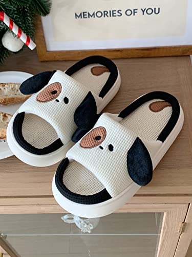 CEINOM Cute Cartoon Dog Slippers Women Kawaii House Slippers Cute Slippers for Women Men Home Floor Slipper indoor3