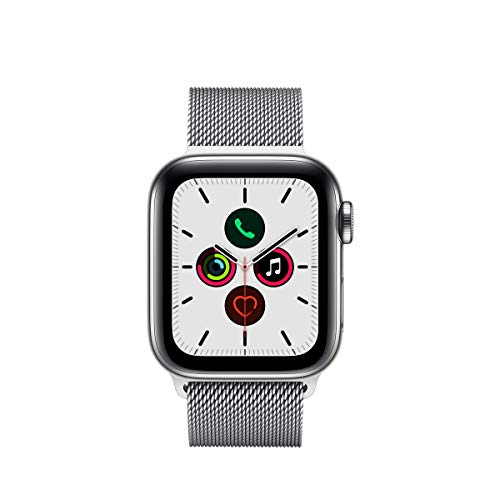 Image of Apple Watch Series 5 (GPS + Cellular, 40mm) - ​Stainless Steel Case with ​Milanese Loop