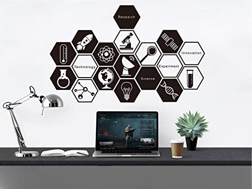 Vinilo decorativo de pared inspirador con diseño de ciencia miniatura 2
