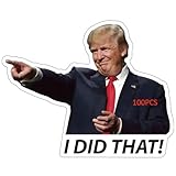 100 Trump I Did that Stickers Gas Pump Stickers Decal, Anti Trump Stickers, Fuck Trump Stickers, My Tariff Did that Sticker, Donald Trump Merchandise
