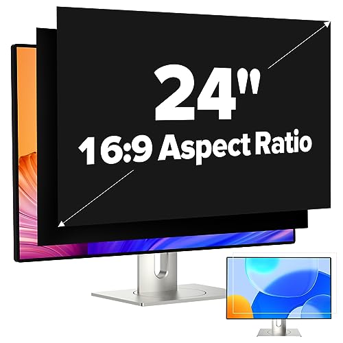 JEAPKA [2-Pack] 24 Inch Privacy Screen for Monitor Computer Screen Privacy Filter for...