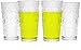 Circleware Drinking Glasses Set of 4 17 Ounce, 4 Count (Pack of 1), Circles 4pc