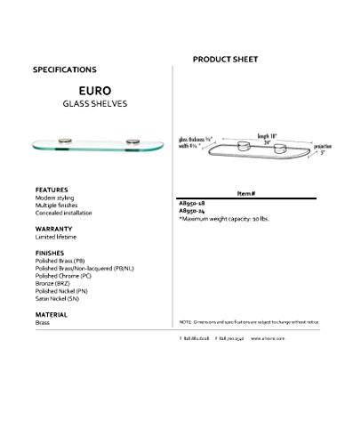 Alno-A8950-24-PB-Modern-Euro-Glass-Shelf-with-Brackets-Polished-Brass