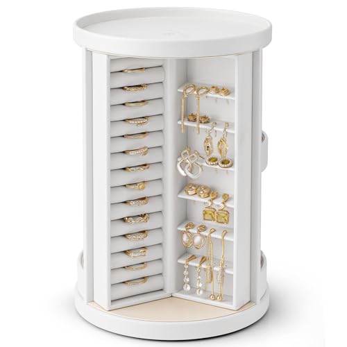 Boîte à bijoux verticale rotative pour sublimer votre coiffeuse - 2