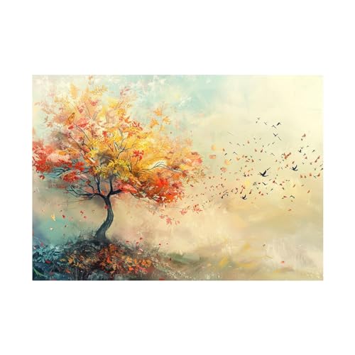 Art tableaux decoration murale de paysage abstrait haut de gamme WODJEM