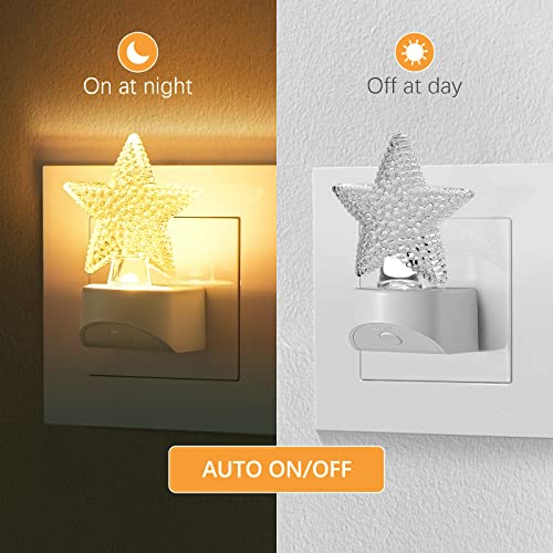 Color-Changing Led Night Light - Rgb Nightlight Plug In, Moon & Star Led Light Plug Into Wall Décor, Dusk To Dawn Auto Sensor Lights For Room, Hallway, Stairs, Toilet, Kitchen, Gift For Adult Kids #TOP2