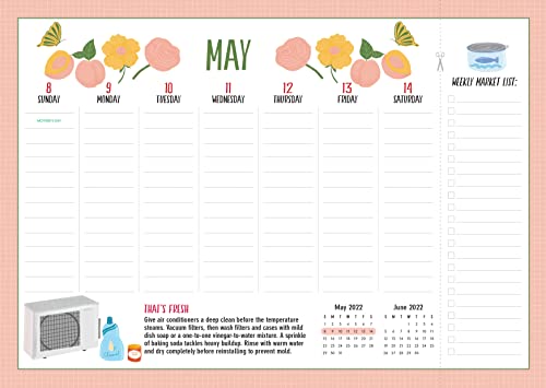 The Kitchen Companion Page-A-Week Calendar 2023: Magnetic - Perfect For The Fridge, Wall, Or Desk #TOP2