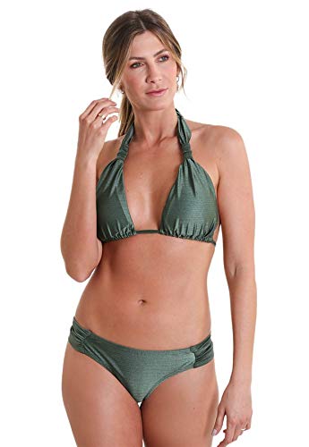 Calcinha Biquíni Avulso Borboleta Marrakesh - Verde Musgo - GG