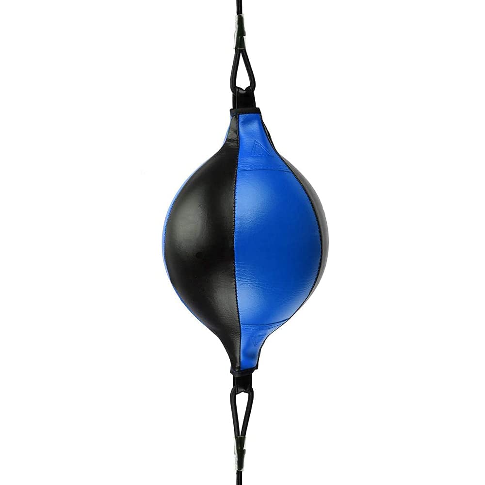 HUINING Doppelseitiger Speedball aus Leder Universal Boxball MMA Muay Thai Deckentrainingssandsack