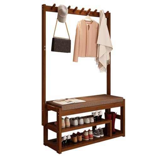 Portemanteau gain de place avec rangement chaussures pour désencombrer l'entrée