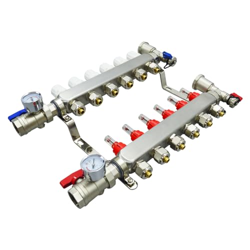 Colector PEX de fontanería de 6 ramas para solucionar problemas de calefacción 2