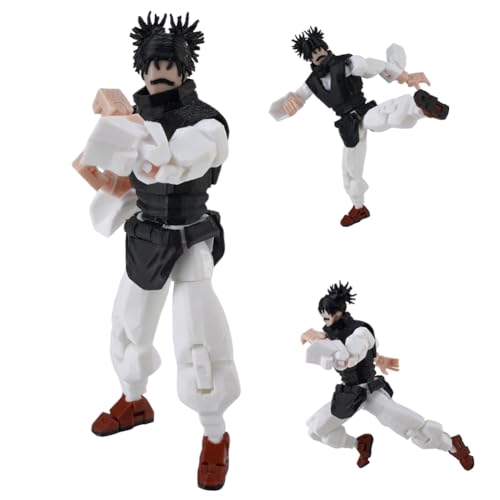 YLQANONG JJK Figures Choso Geto Suguru Ryomen Sukuna Anime Figure 3D Printed Movable Joints Interchangeable Prats Makora Anime Action Figurine