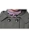 Tanming Women's Warm Double Breasted Wool Pea Coat Trench Coat Jacket with Hood (Grey-L)