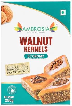 Walnuts Kernels Economy Light Brown Halves 250g (Pack of 2)