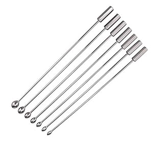 Urethrale Dilatator Set Dilator (7 stuks) voor mannen Brancard Penis Plug Cock Plug Roestvrij staal Penis Stimulatie Erotic Sex Toys
