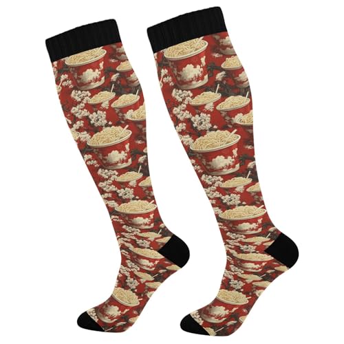Caihoyu Calcetines de sóftbol para mujeres y hombres, soporte para enfermeras, correr, atletismo, viajes, fideos, estilo colonial