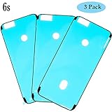 oGoDeal Screen Adhesive Waterproof Pre-Cut Adhesive Strip Glue Replacement for Model iPhone 6s Black 3 Pack