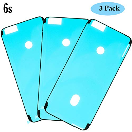 iPhone 6S LCD Screen Adhesive Seal Strips Sticker Glue Set Front Housing Frame Waterproof Pre-Cut Adhesive, Ogodeal Water Liquid Damage Repair Glue Replacement (iPhone 6s Black)