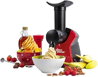 Giles & Posner EK4002V2 Frozen Dessert Maker, 250 W, Healthy Alternative to Ice-Cream, Sorbet & Iced Dessert Maker, Quick & Easy to Use, Removable Plate, Create Delicious & Healthy Desserts