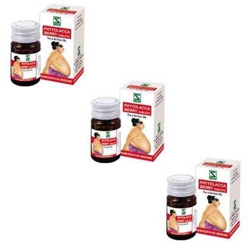 3 x Schwabe Homeopathy Phytolacca Berry Tablets for obesity/weight loss." Shipping Only By - USPS / FedEX " by DR.WILL-SCHWABE