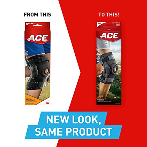 image for ACE Brand Hinged Knee Brace, Provides Firm, Stabilizing Support and Co
