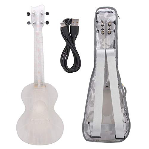 ODEROL LIANXIAO – Ukulélé, 23in ukulélé Transparent avec 5 Modes DIRIGÉ Sac léger et ukulélé, PC USB Chargement Lumineux Ukulele intégré à la Batterie for débutant, Famille, Amis, fête - Les Beatles, Paul McCartney, John Lennon, RIngo Starr, George Harrison ODEROL LIANXIAO - Ukulélé, 23in ukulélé Transparent avec 5 Modes DIRIGÉ Sac léger et ukulélé, PC USB Chargement Lumineux Ukulele intégré à la Batterie for débutant, Famille, Amis, fête