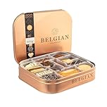Luxury Belgian Biscuit Collection in Presentation Gift Tin | 500g | Milk, White & Dark Chocolate Coated | Perfect for Father's Day