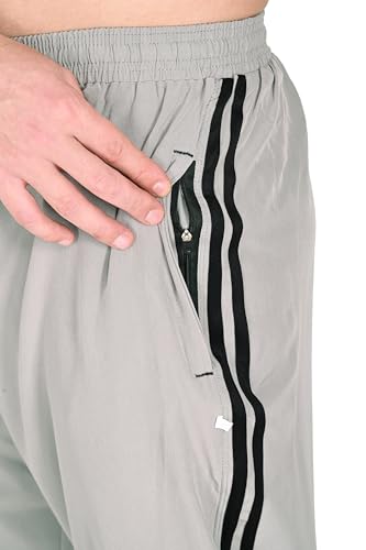 Image of Men's NS Cotton Track Pants, Elastic Waistband, Pockets & Jip Casual Sports Trousers, Gym Sports Workout Plus Size (S to 6XL)