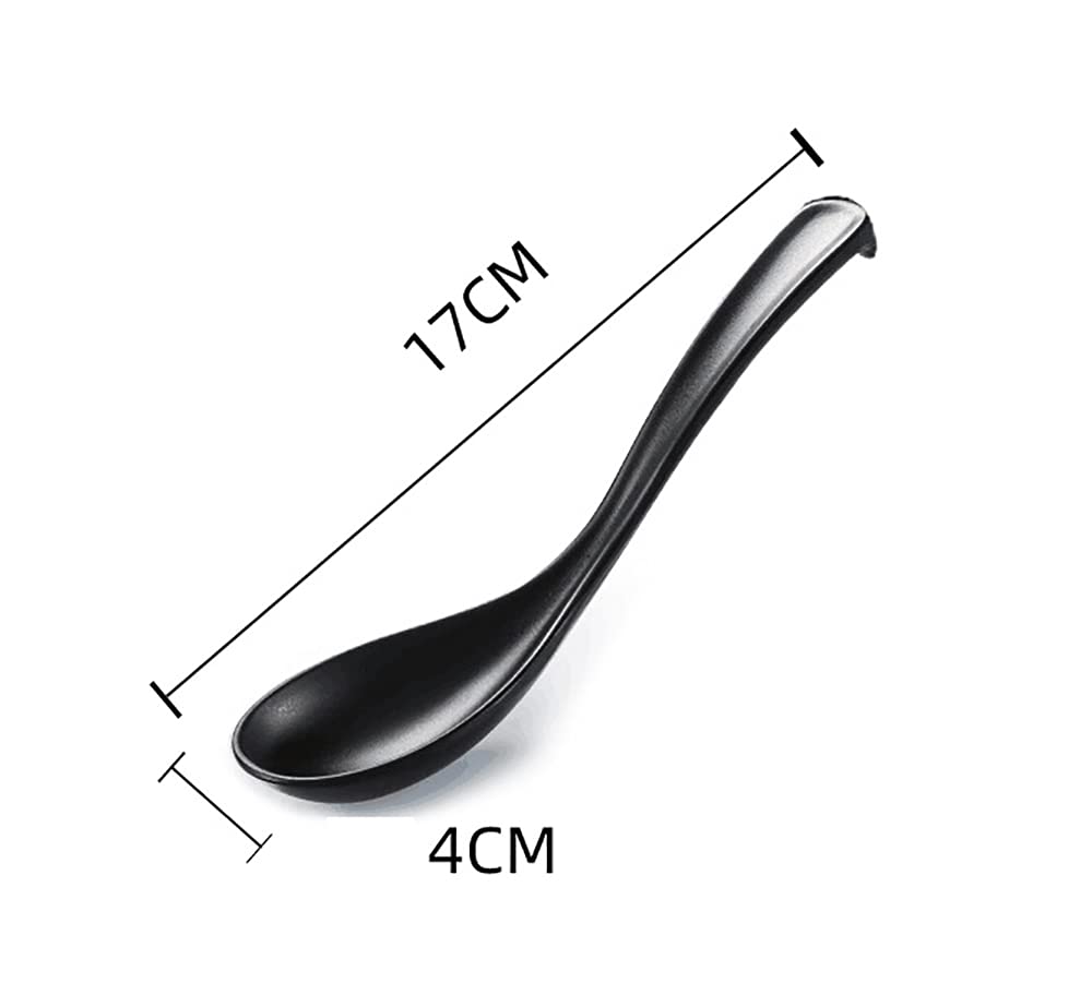 2 Cuencos Japoneses para Ramen, Cuenco De Sopa De Plástico Ecológico De Melamina, Adecuado para Fideos Udon, Fideos Soba, Ramen, Fideos Asiáticos, con Cuchara