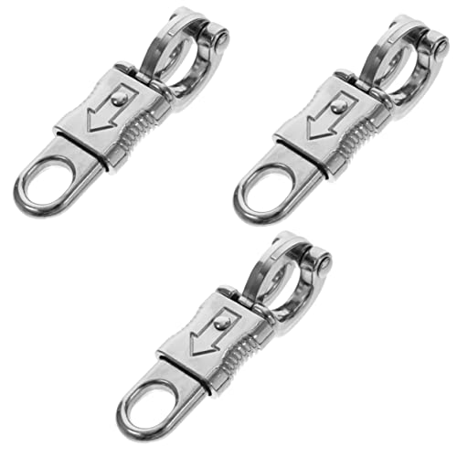 Housoutil Outdoor Accessories 3pcs Equestrian Hook Quick Release Snap Snap for Fixed- for Snap for Get Back Outdoor Hanging Hooks Riding Supply Zinc Alloy Outdoor Hooks