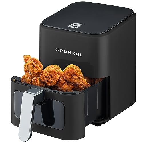 Grunkel - Freidora aire - Air Fryer - 4 Litros y 7 programas. WEF. Panel de control digital...