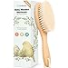 Baby Haarbürste Neugeborene - Holz Babybürste mit weichen Ziegenhaarbürste,Milchschorf Baby Bürste,Haarbürste Erstausstattung Neugeborene,Säugling,Kleink... Babypflege,Babyzubehör(Walnut, Oval)
