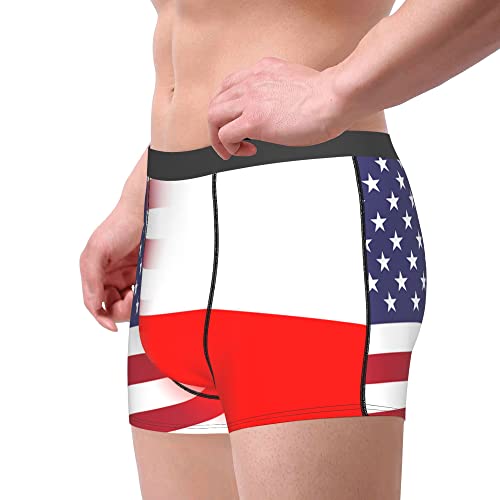 Flag of Liberia Mens Boxer Briefs Underwear Breathable Stretch Boxer Trunk with Pouch for Men, Youth4