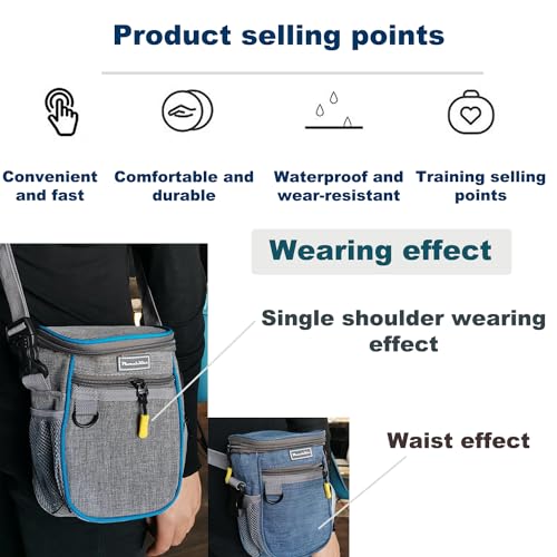 Dog Training Pouch for Treats, Dog Training Treat Pouch with Shoulder Strap Adjustable Belt, Pet Walking Bag for Dog Training, Dog Walking, Hiking, Outdoor Travel Dog Training Pouch for Treats, Dog Training Treat Pouch with Shoulder Strap Adjustable Belt, Pet Walking Bag for Dog Training, Dog Walking, Hiking, Outdoor Travel