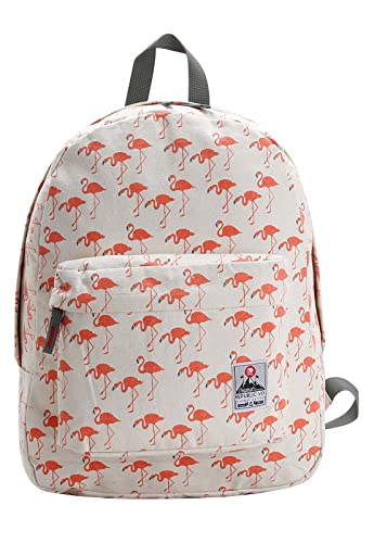 Mochila Feminina Cotton Flamingo 16.5' bege 8331668