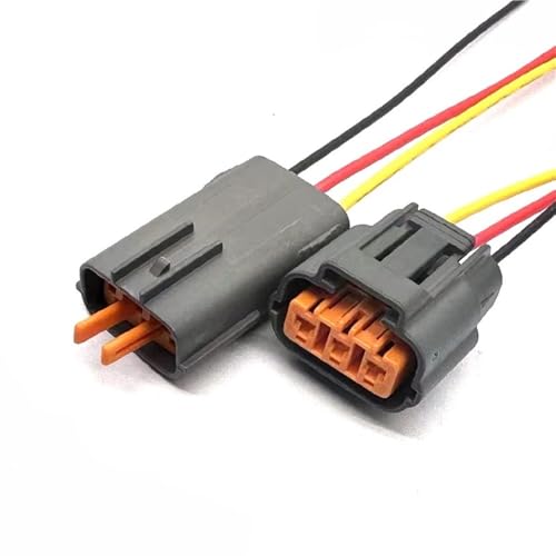 �Z���T�[�R�l�N�^�[ 6195-0009 6195-0012 Compatible With Mitsubishi 3�s���ԗp�C�O�j�b�V�����R�C�����C���[�n�[�l�X�R�l�N�^(2pcs Male and Female)