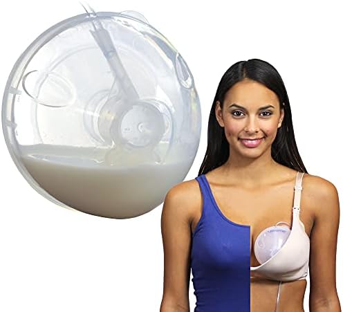 Freemie Hands-Free and Discreet Breast Milk Collection Cup Set | Pump with Your Clothes On Anywhere, Anytime | Sizes 25mm and 28mm Flanges Included | Each Cup Holds Up to 8oz | Pump Not Included