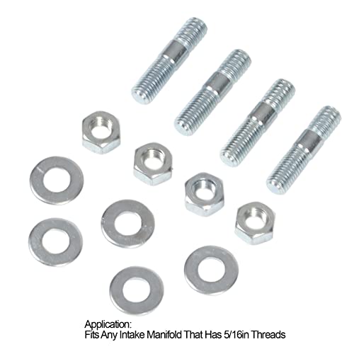 Kit de Prisioneiros do Carburador Com Espaçador de Metal Conjunto de Prisioneiros do Carburador 1-3