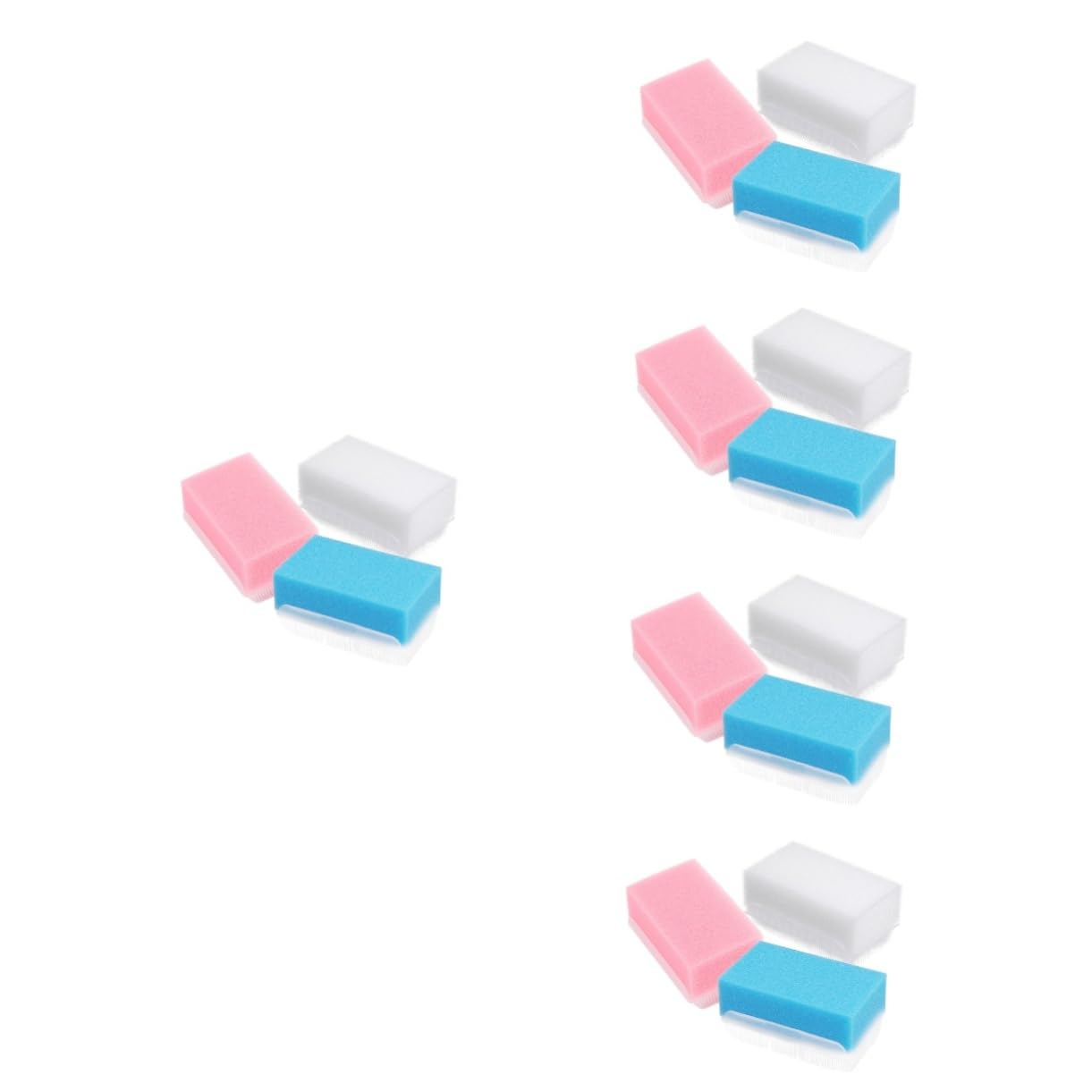 Mikinona 5 Set Di Spazzola Da Bagno Massaggiante Per Il Corpo Spazzola Da Bagno Con Cappuccio Pettine Set Di Spazzola Per Il Corpo Per Neonati Materiale Morbido 3 Pezzi * 5