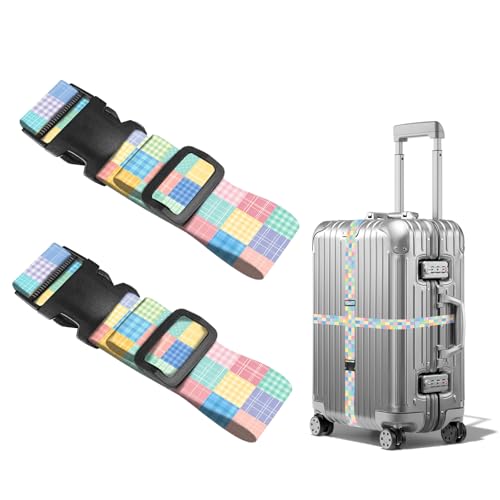 Image of Nuxovilar Luggage Straps Set for Suitcase 1.96x90.5in Polyester