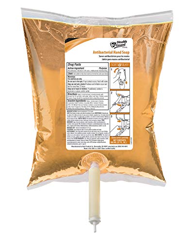 Health Guard 21538 Antibacterial Hand Soap, 800 ml "Boxless" Bag-in-Box, Amber with Citrus Spice Scent (Pack of 6) image 5