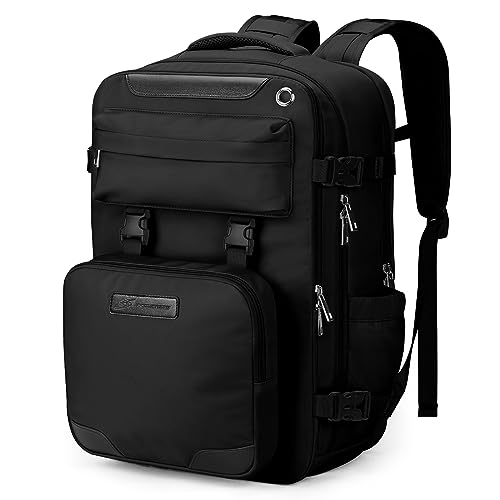Image of Maelstrom Travel Backpack for Women, Large School Backpack, Waterproof Work Backpack with Detachable Crossbody Bag (Ebony, Large)