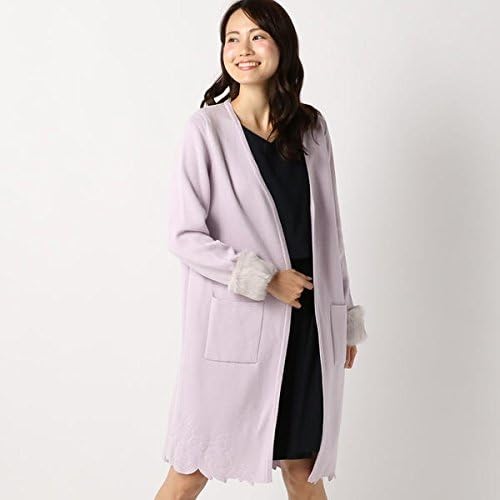 Amazon ミッシュ マッシュ Misch Masch 袖ファーロングカーディガン ラベンダー M カーディガン ボレロ 通販