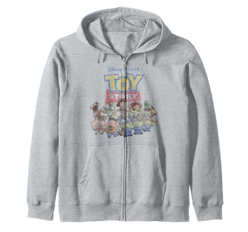 Sweat à capuche Disney Pixar Toy Story zippé recto verso imprimé personnages